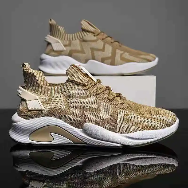 

Кроссовки мужские прогулочные, дышащие, модная повседневная обувь, теннисные туфли, черные