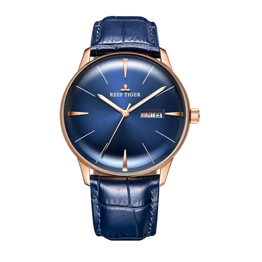 men watch p3 Роскошные мужские часы, мужские автоматические механические наручные часы Reef Tiger, водонепроницаемые наручные часы, Модные Аналоговые часы montre homme RGA8238 - Цвет: men watch p3