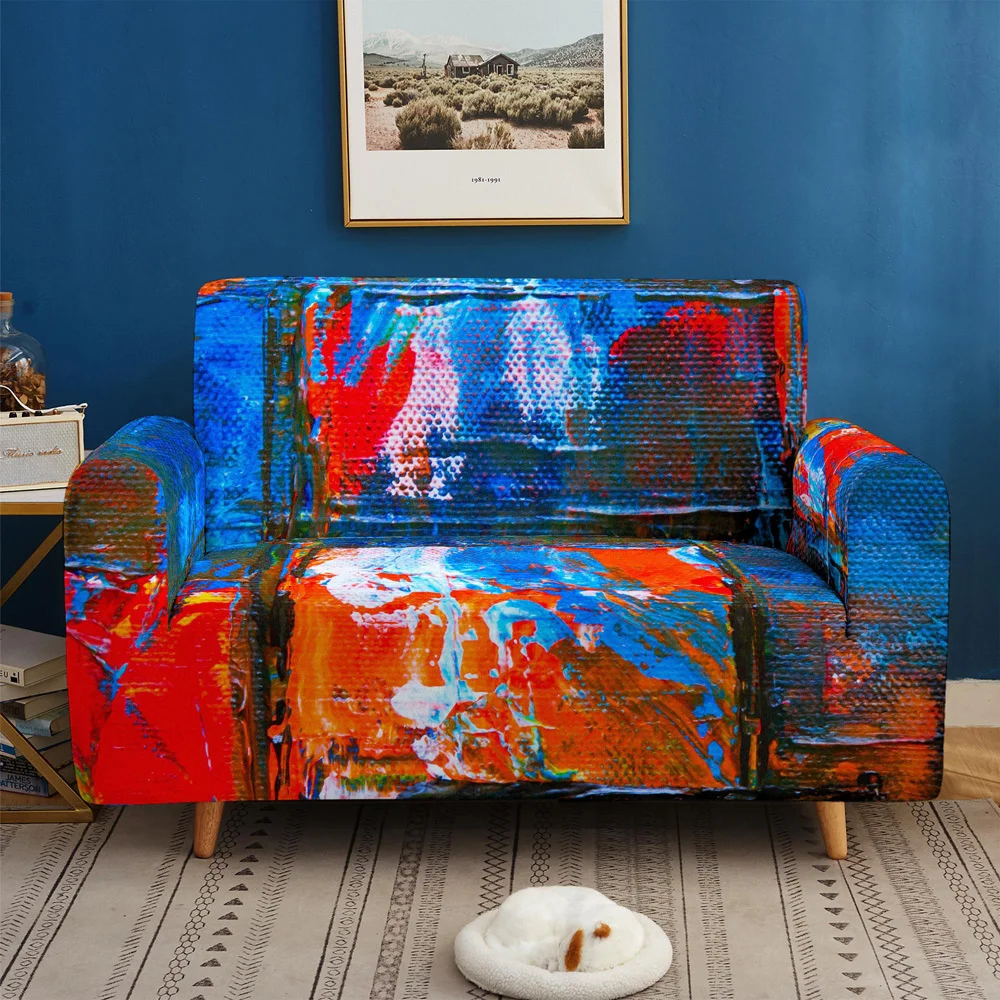 Чехол для дивана с 3D принтом граффити чехлы рисунком мандалы защитное покрытие