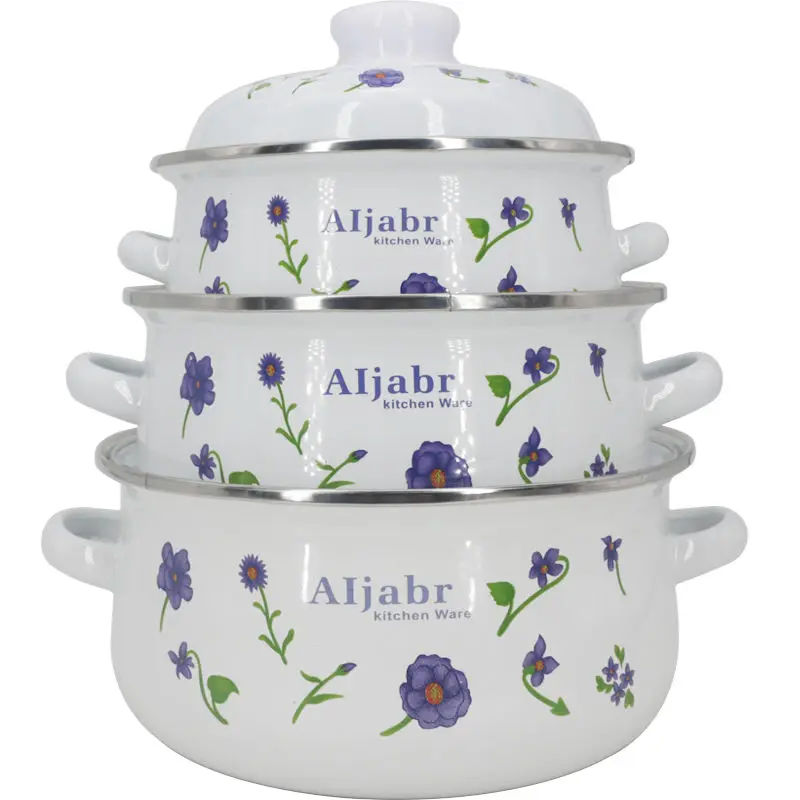 Кастрюля для супа тушеная кастрюля из трех частей эмалированная утолщенная