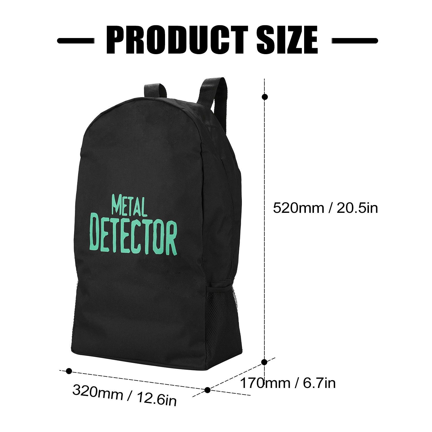 Сумка для металлоискателя вместительный холщовый ранец поиска золота и ключей |