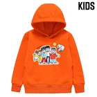 Худи Команда А4 Толстовка детская A4 с капюшоном, повседневный толстый свитшот для девочек, одежда для родителей и семьи, пуловер Vlad A4 для мальчиков, весна-осень