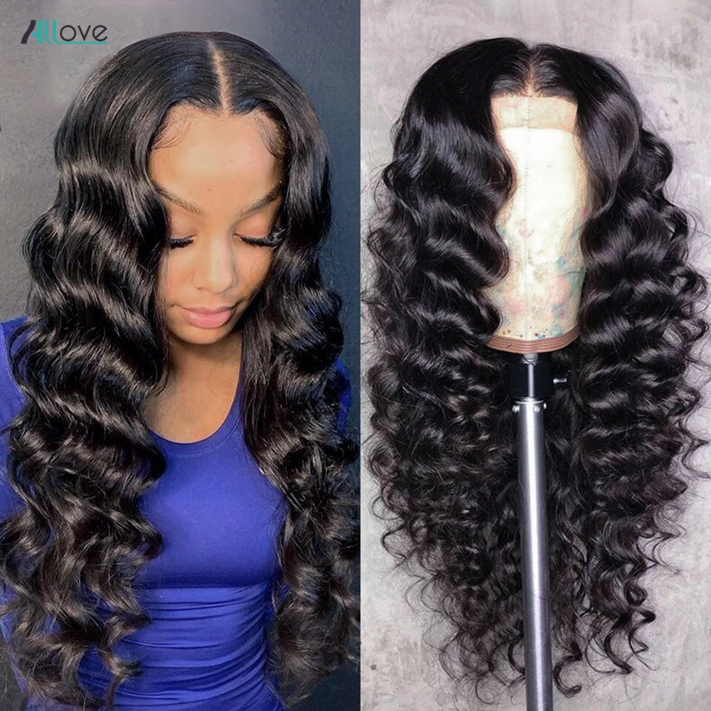 

30 inch Loose Deep Wave Lace Front Wig Transparent Lace Wigs 13x4 Lace Front Wig Brazilian Remy 5x5 Lace Closure Wig For Women