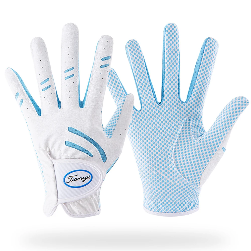 TTYGJ Children’S Golf Gloves Pu Leather Silicone Gloves For Boys And Girls Slip And Breathable