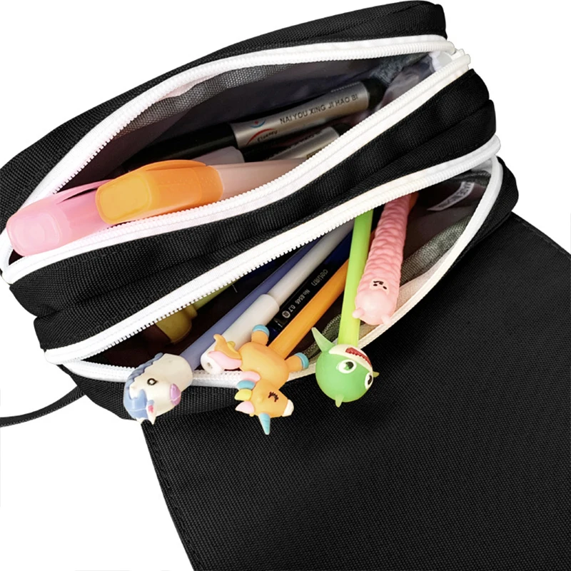 

kawaii Large Pencil bag Stationery Storage Bags Game Pencil case Canvas Pencil Bag Cute Makeup Bag School Supplies for