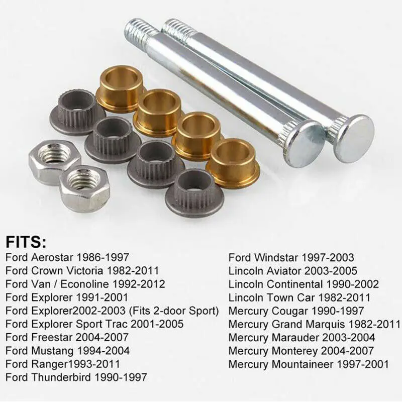 Комплект для ремонта штифта и втулки передней двери 4 контакта 2 Ford Lincoln Mercury|Набор