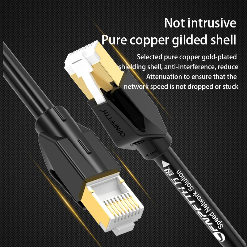 CAT7 патч-кабель SFTP RJ45 8P8C позолоченный контактный Ethernet Lan кабель джемпер |