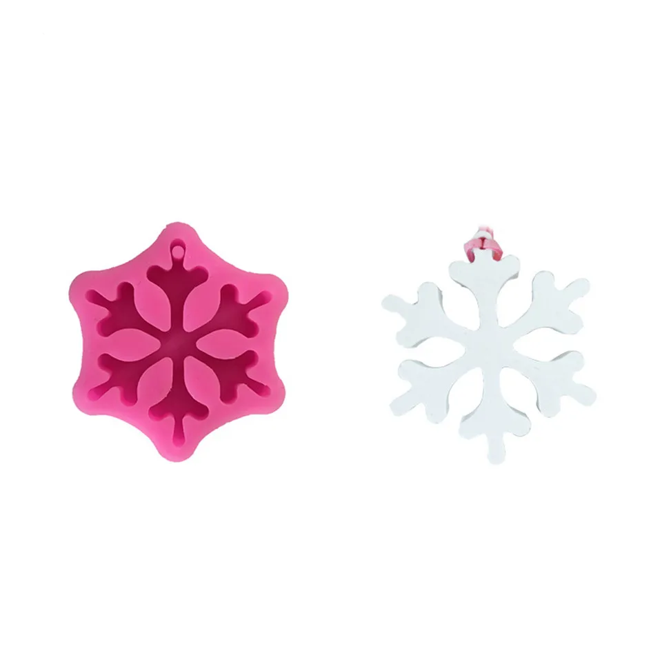 3D Рождественские силиконовые формы для мыла Снежинка DIY Xmas шоколадная форма Сахар ремесло Мыло плесень инструменты для украшения тортов из мастики