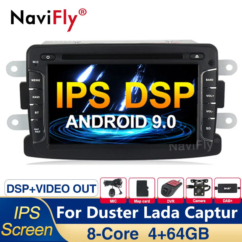 Ips DSP 8Core Android 9 0 Автомобильный gps автомобильный мультимедийный плеер dvd Радио для