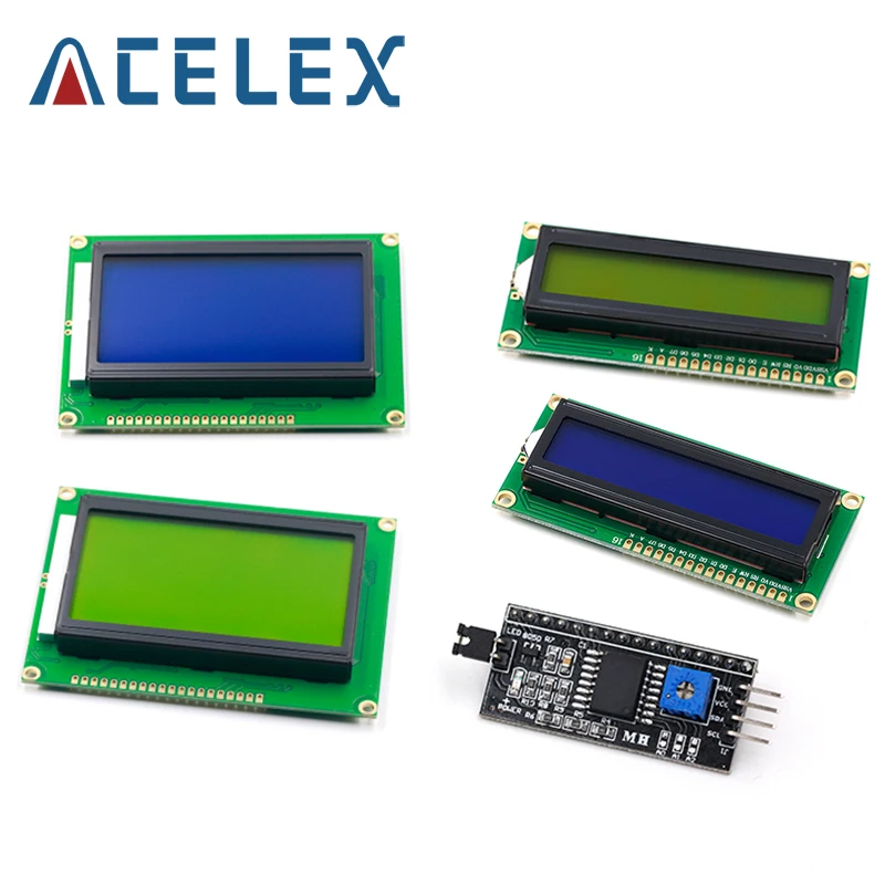 1 шт. модуль ЖКД синий зеленый экран IIC/I2C 1602 для arduino LCD UNO r3 mega2560 LCD1602|display lcd module|display