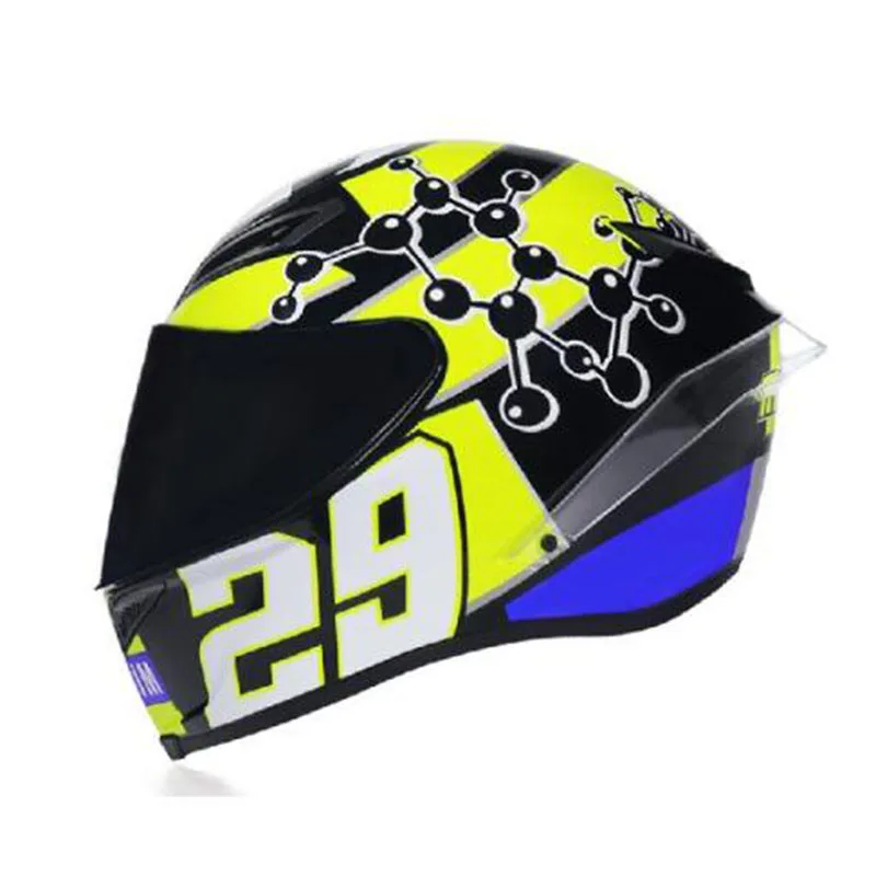 Ветрозащитный мотоциклетный шлем козырек на все лицо для шоссейного мотоцикла