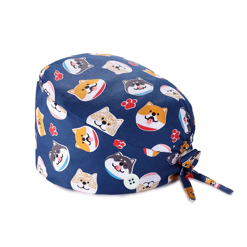 1 шт. НОВАЯ шапка для медсестры шапки хирургические с цветочным узором