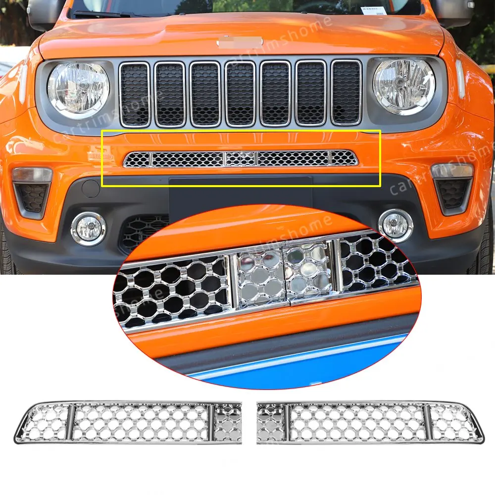 

Хромированная АБС сетка для передней решетки для Jeep Renegade 2019 +