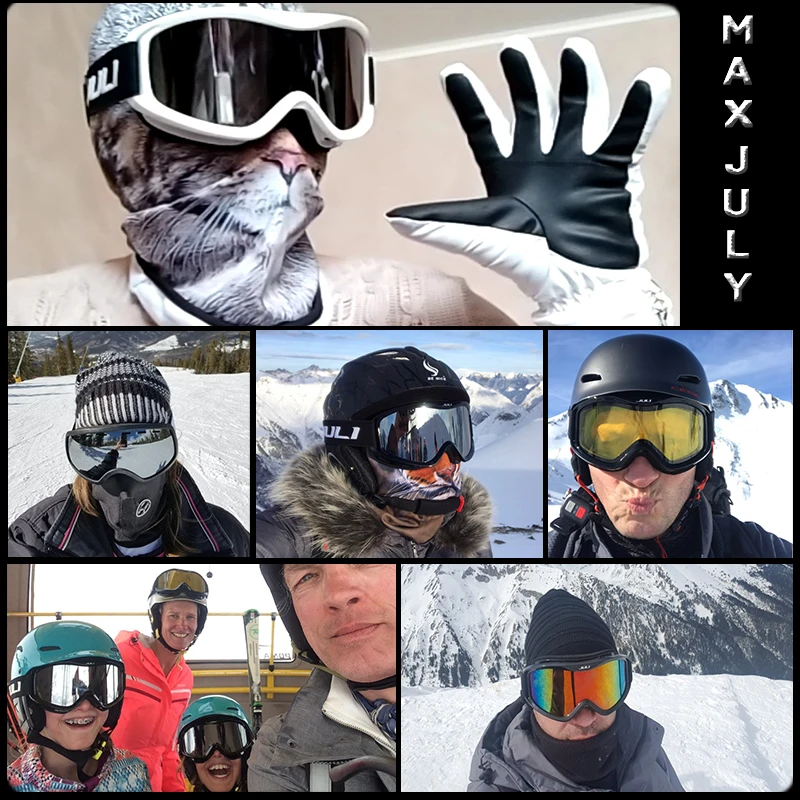 

Ski Goggles,Winter Snow Sports with Anti-fog Double Lens ski mask glasses skiing men women snow goggles
