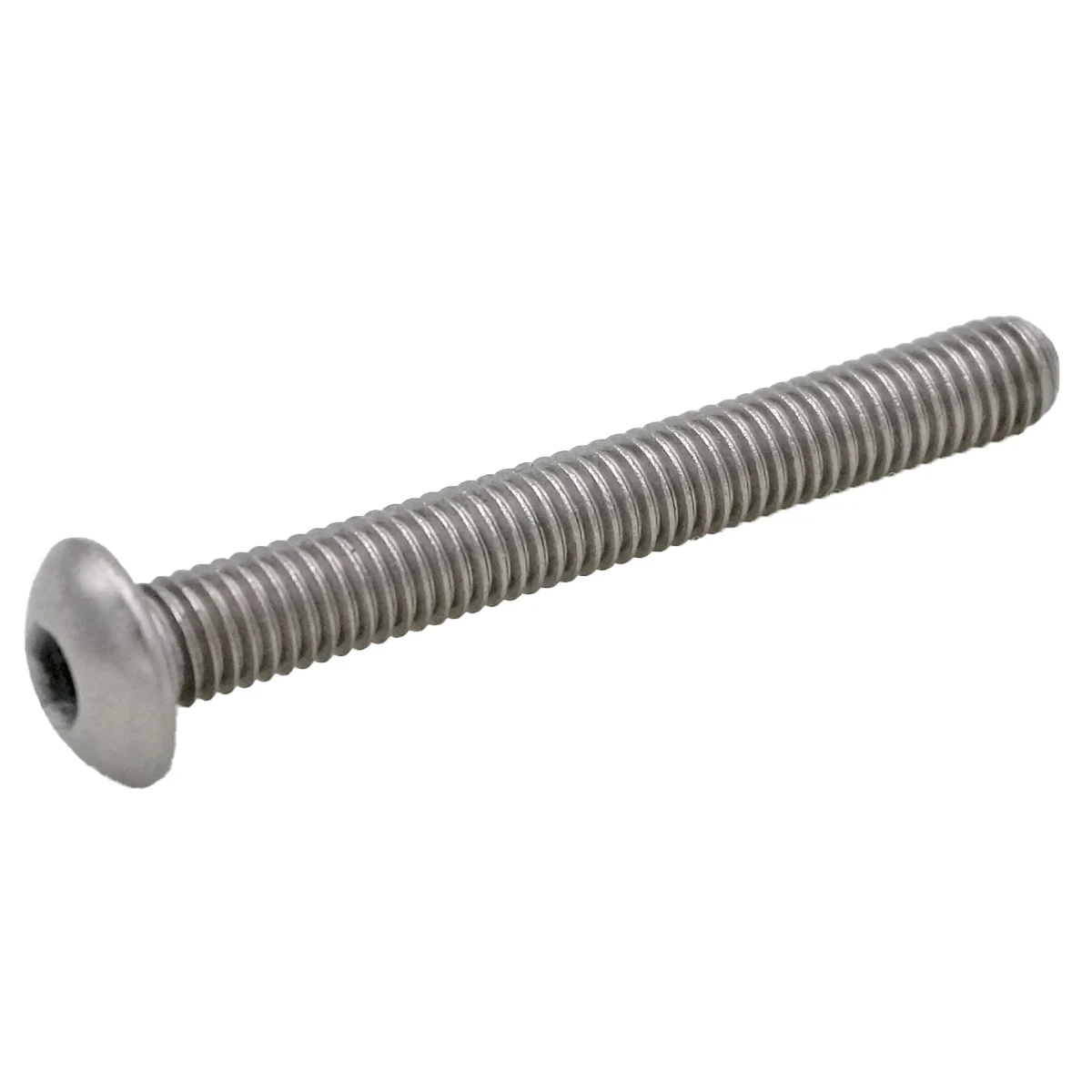 

10PCS M6x1 Thread Length 40/45/50/60mm GR2 TA2 Pure Titanium Hex Socket Dome Cap Screw Bolt