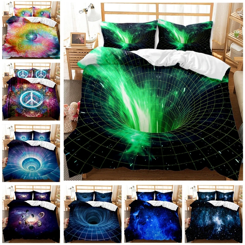 

Fashion Bedding Set 2/3pcs 3d Digital Printing Duvet Cover Sets 1Quilt Cover + 1/2 Pillowcases US/EU/AU(No padding)