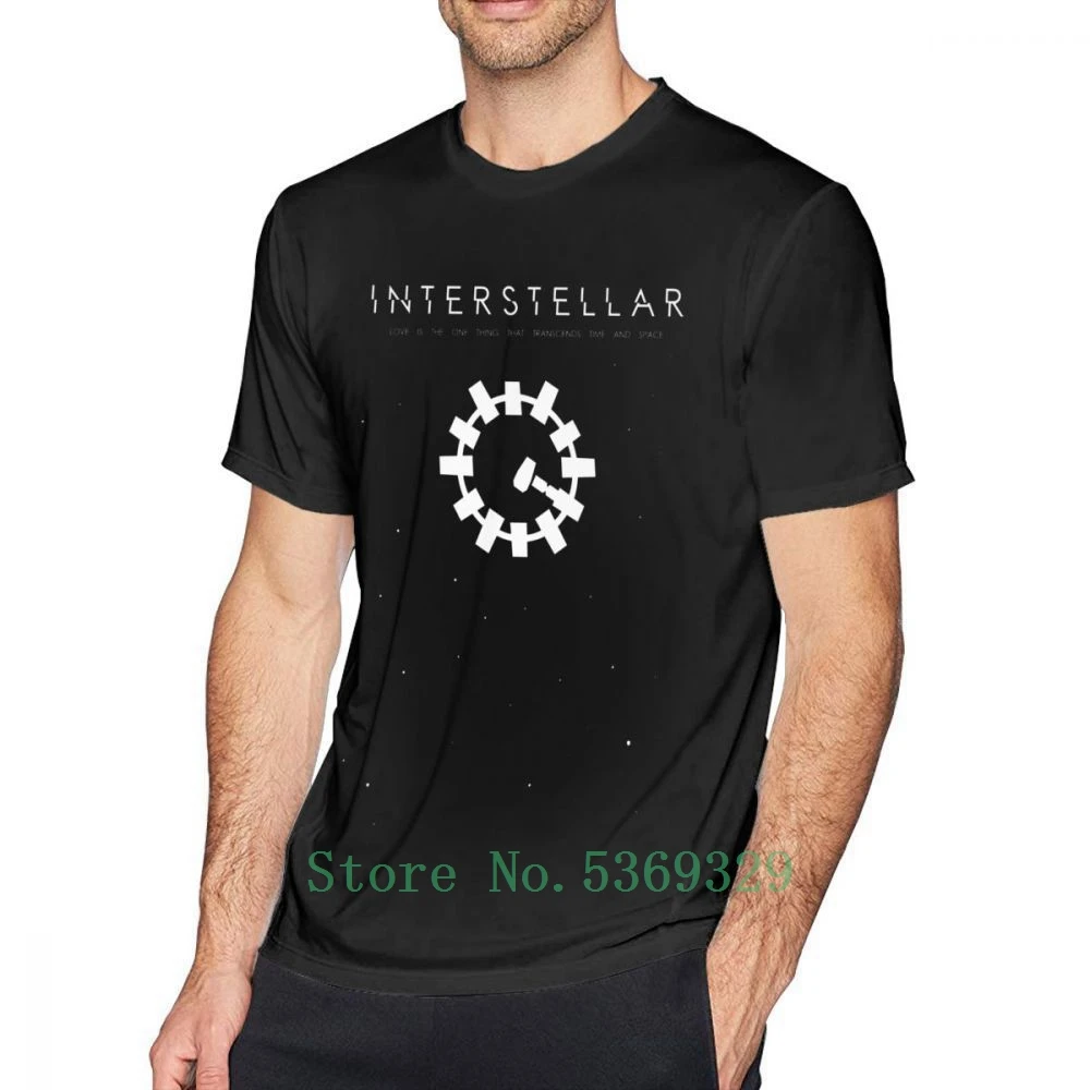

Interstellar Movie T Shirt Interstellar T-Shirt 100 Percent Oversize Tee Shirt Fun Cotton Short Sleeves Tshirt Casual