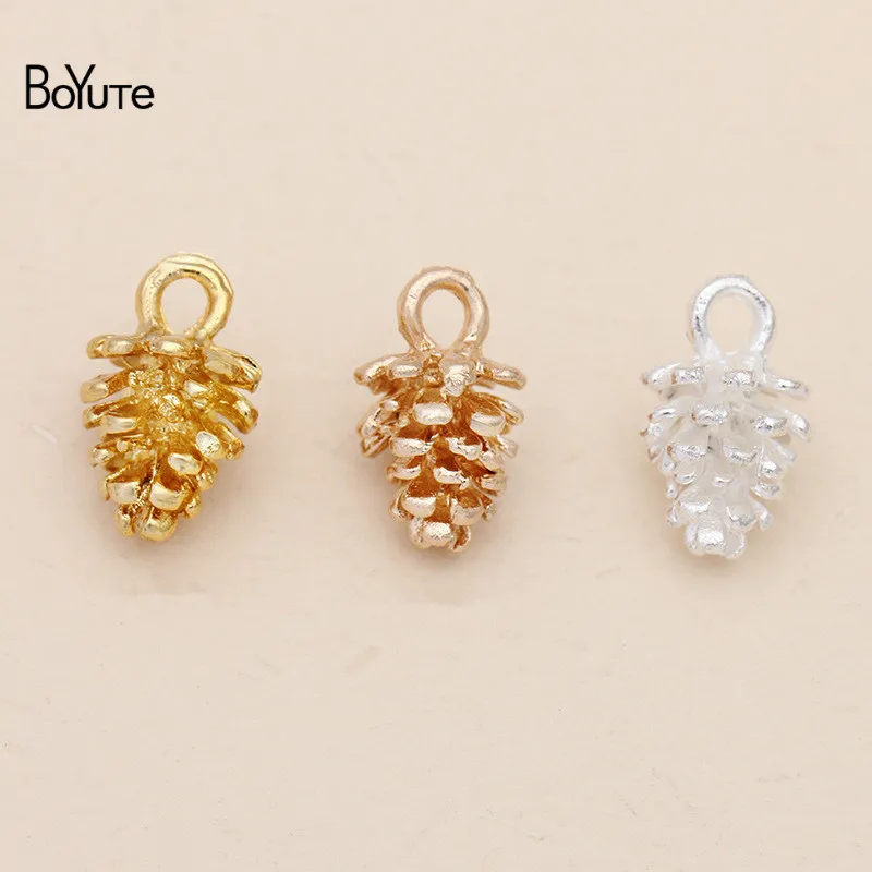 Подвески в виде соснового конуса из металлического сплава 12*7 мм 100