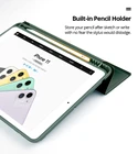 Чехол для 2019 iPad 10,2 7 9,7 Mini 4 5 2020 Pro 11 10,5 Air 3, умный чехол с держателем для стилуса, iPad 5-6-го поколения