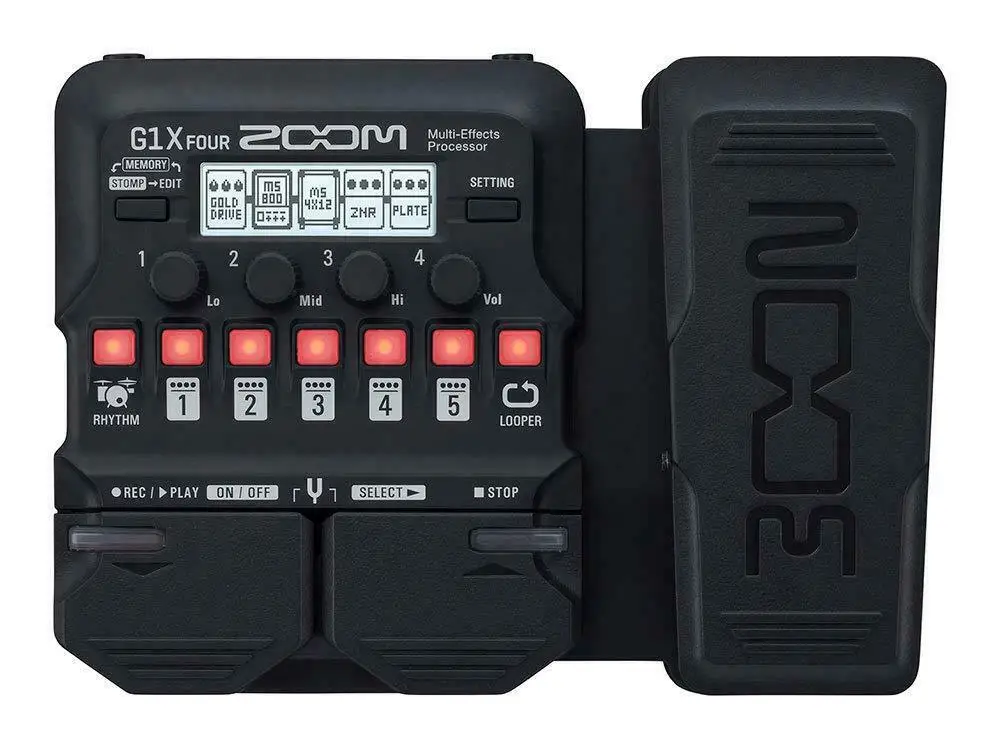 Четырёхъядерные процессоры с мультиэффектом Zoom G1X новые гитарные эффекты | Спорт