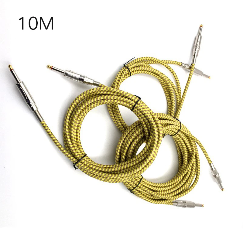 

Guitar Cable Electric Guitar Cable 3/5/10m Guitar Bass Effect Noise Reduction Cable Shielded Cable Audio Cable Guitar Accessory