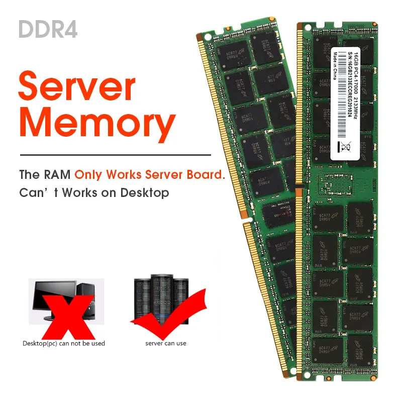 server reg ecc ddr4 ram 8gb 4gb 16gb 2133mhz 2400mhz support x99 motherboard free global shipping