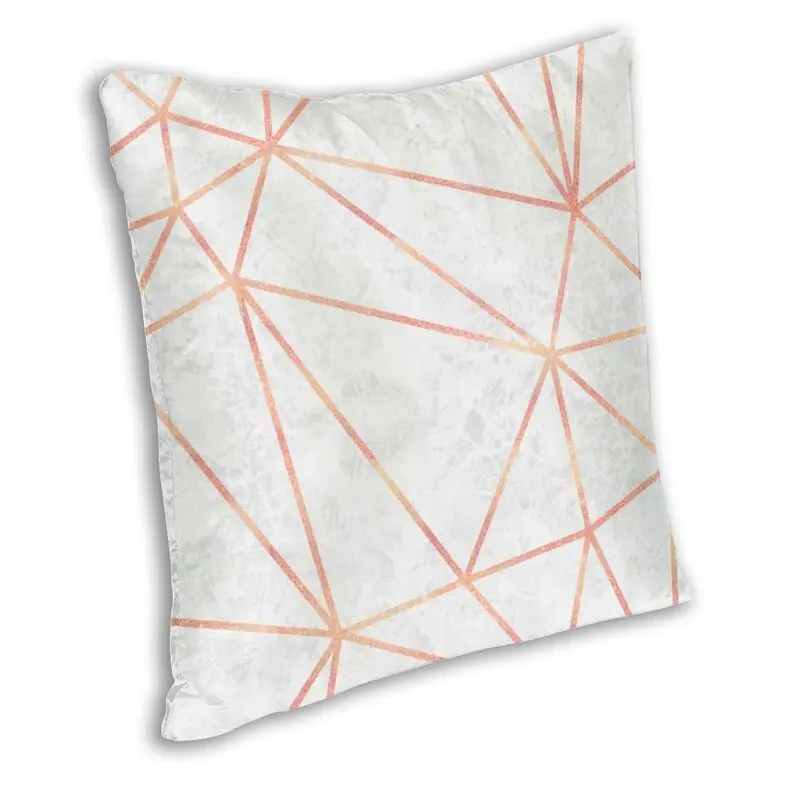 Мраморные геометрические розовые золотые Дизайнерские Наволочки для подушек