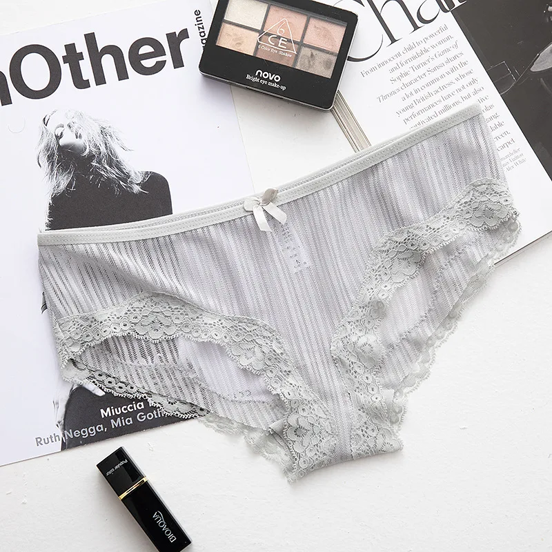 

Female Briefs Panty Sexy Transparent 's Underpants Panties for Woman Underwear Lace Breathable Soft Lingerie Spandex