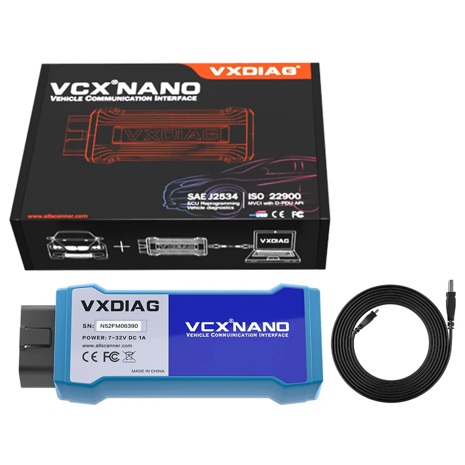 Диагностический сканер VXDIAG VCX NANO прибор для диагностики автомобиля GM и Opel OBD2