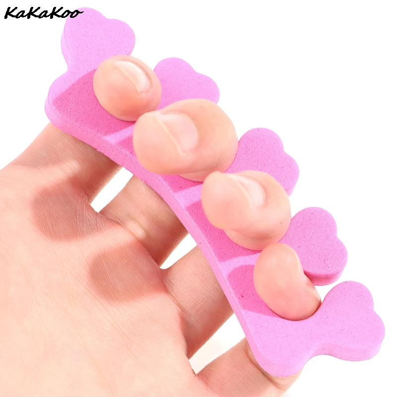 

50/100pcs Pack Nail Art Toes Separators Fingers Random Color Soft Sponge UV Gel Polish Beauty Manicure Pedicure Tools