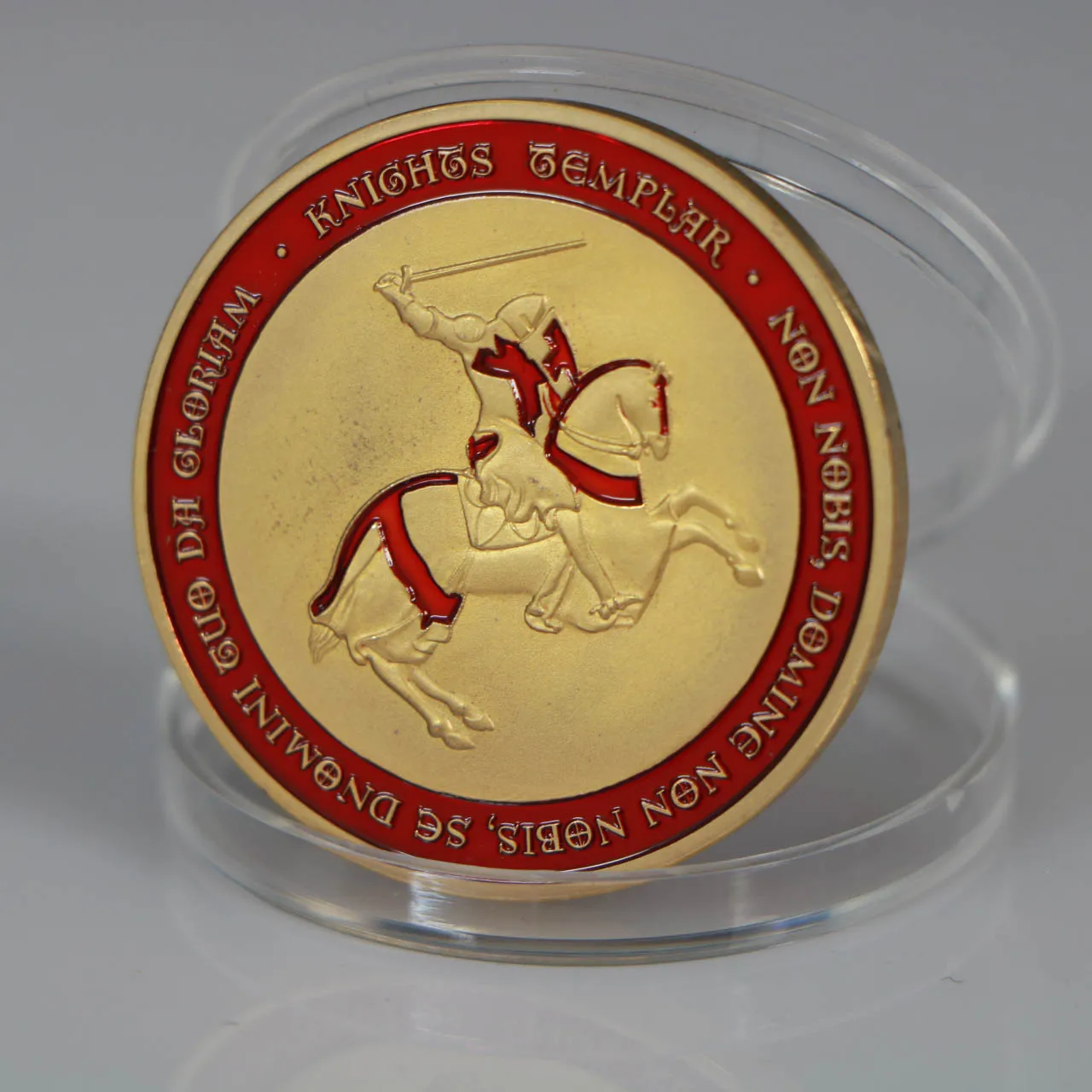 Европейские Позолоченные памятные монеты масонские Рыцари крест тамплиеров