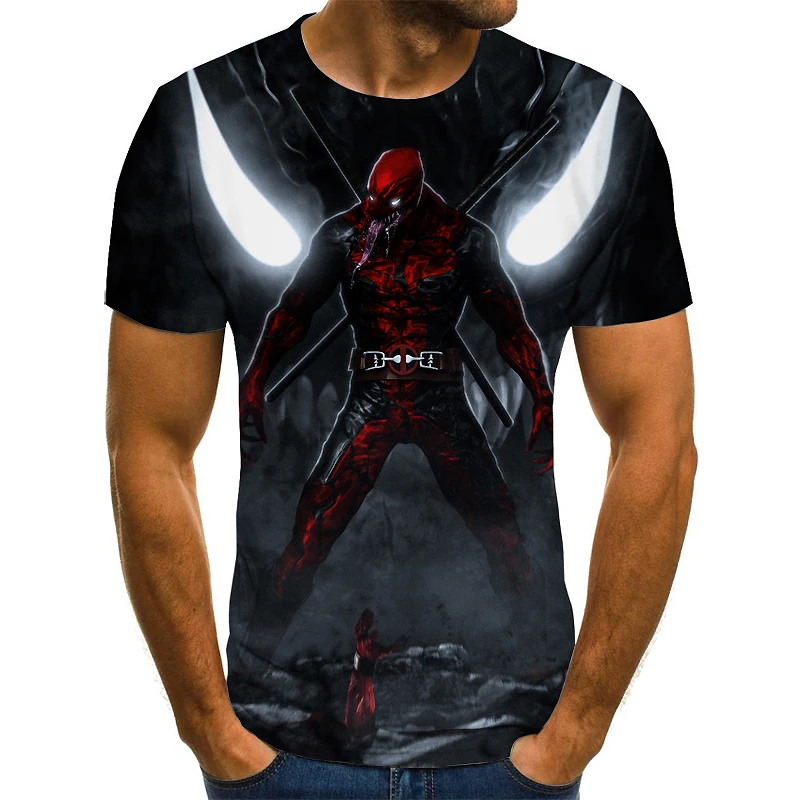 

2021 spring summer wear cool T-shirt men's latest cartoon venom shirt printing casual shirt sports fitness t-shirt t-shirt top