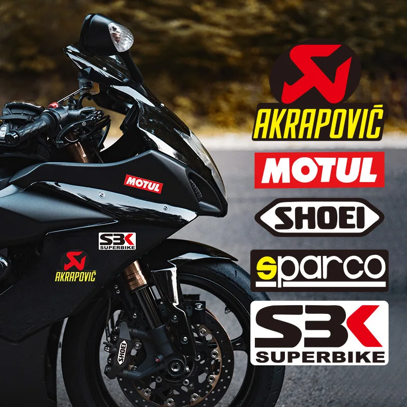 1 Pair Of DIY Reflective Motorcycle Stickers Decorative Fuel Tank Motor Side Car Damping Logo Pad Fairing Racing MOTUL | Автомобили и