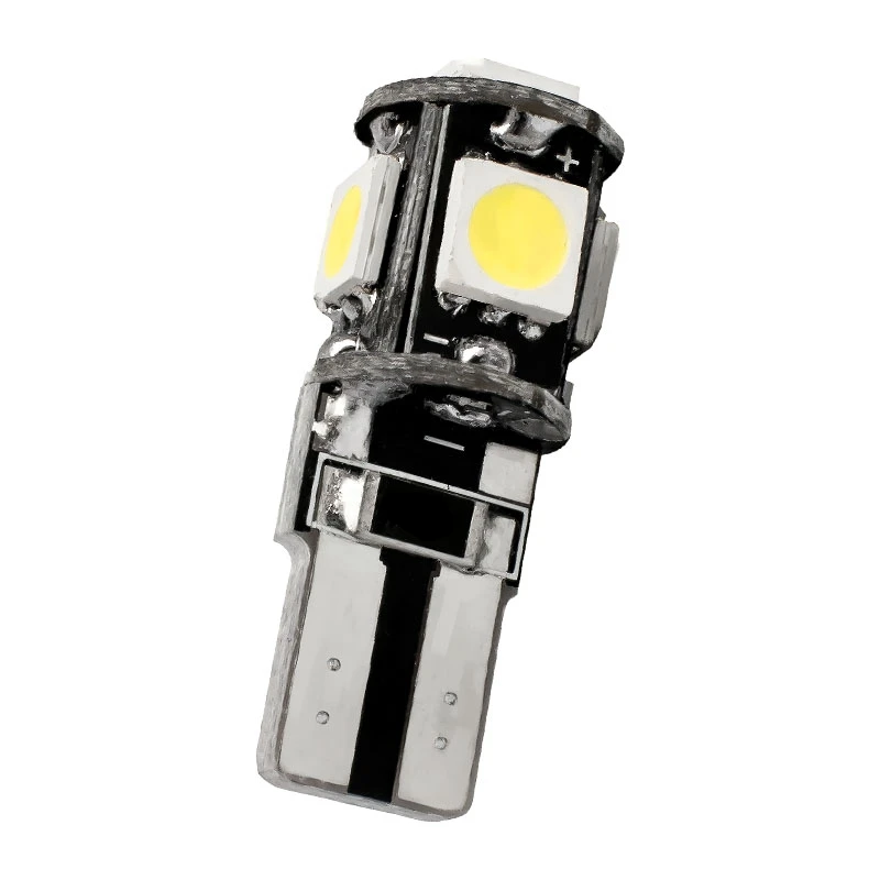 Бесплатная доставка 4 шт./лот W5W 5 smd 5050 Canbus без ошибок автомобильные лампы 168 194 5SMD