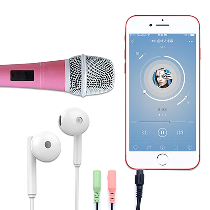 Разветвитель для мобильного аудиоадаптера ноутбука Aux-кабель наушников 3 5 мм 1