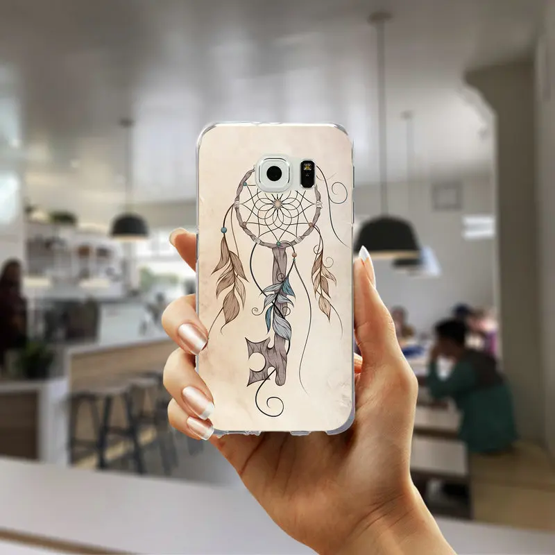 Мягкий тонкий чехол для телефона samsung Galaxy S3 S4 S5 Mini S6 S7 Edge S8 S9 S10 Plus Lite Note 4 5 8 9 Dream Catcher милые совы