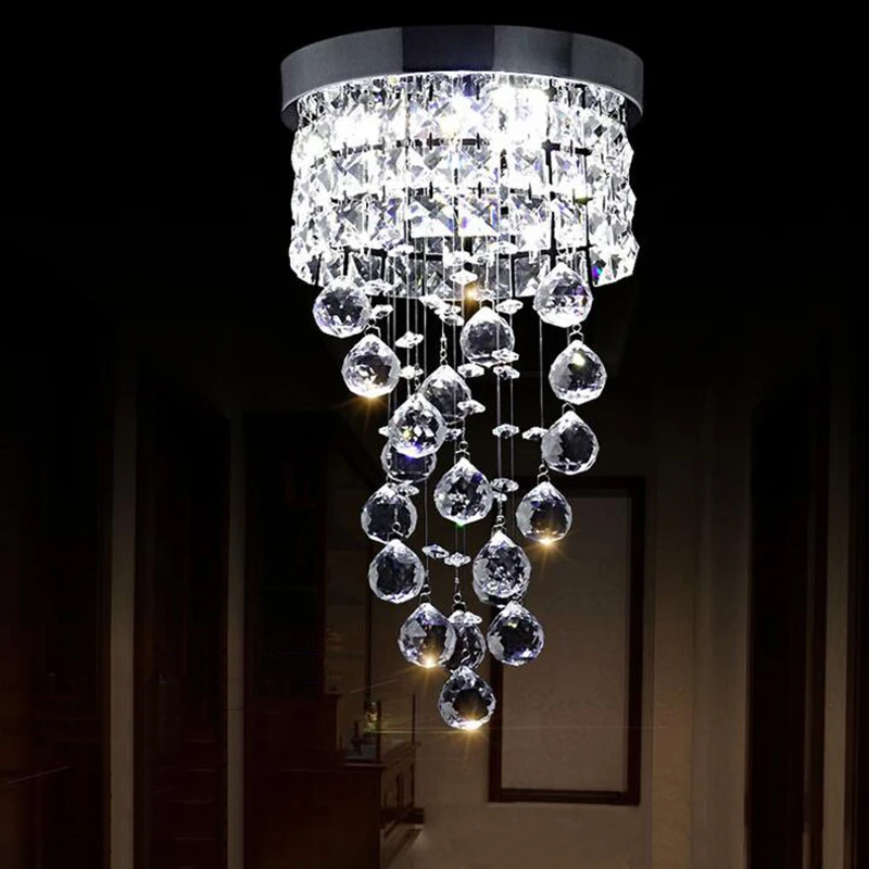 Потолочный светильник для прихожей мини Хрустальный потолочный кухни дома |