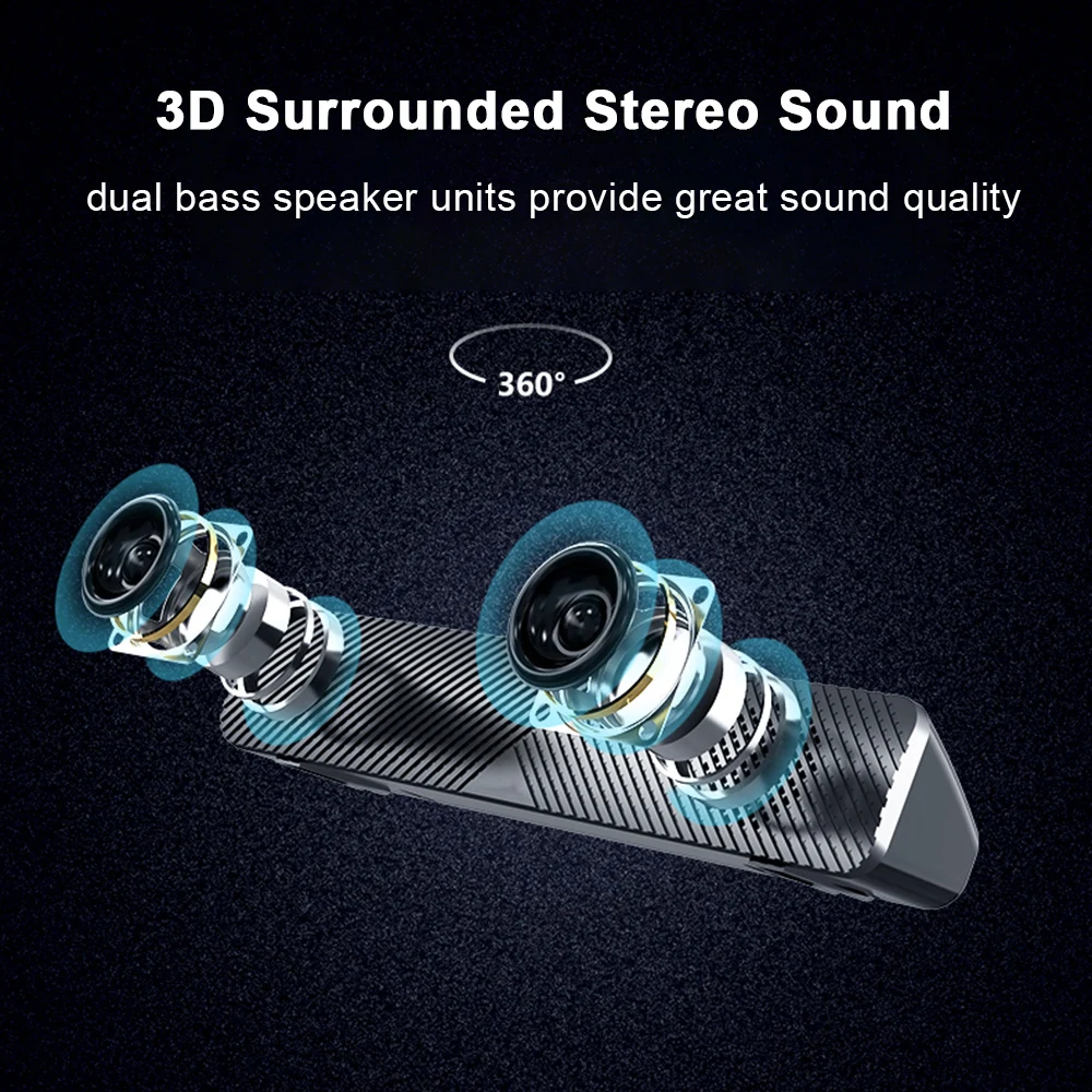 Портативная эргономичная колонка компьютерная стерео 4D hi-fi звук Проводная