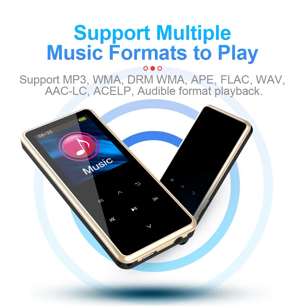 

Ymesy 2021 New M12 Bluetooth HIFI MP3 Music Player with Touch Screen and Built-in 32GB Portable Walkman Lossless Sound FM Radio