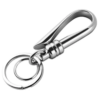 luxury key chain waist hanging 316l stainless steel men belt keychains buckle classic vintage key ring holder fathers day gift