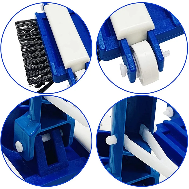 

14 inch Weighted Flexible Pool Vacuum Head Pool Vacuum Head with Side Brushes Great for Cleaning Debris From Pool Floors