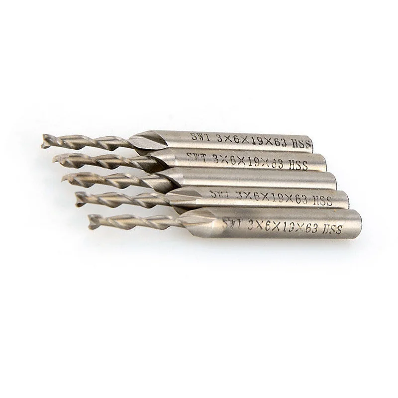 

Blade Milling cutter Equipment 5pcs Aluminium End mill.flute CNC Drill bit