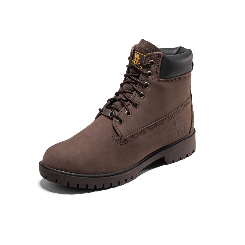 CAMEL Men Women Hiking Shoes Climbing Trekking Boots Outdoor Shoes Anti-slip Tactical Boots Waterproof Warm High-top Shoes - Цвет: A842887085-Coffee-M