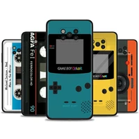 back case for xiaomi poco x3 nfc x3 f3 m3 tpu cover for redmi note 8 8t 9 9t 9s 10 pro phone cover vintage tape camera gameboy