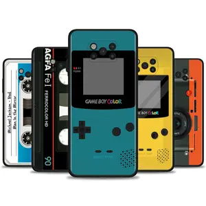 back case for xiaomi poco x3 nfc x3 f3 m3 tpu cover for redmi note 8 8t 9 9t 9s 10 pro phone cover vintage tape camera gameboy free global shipping