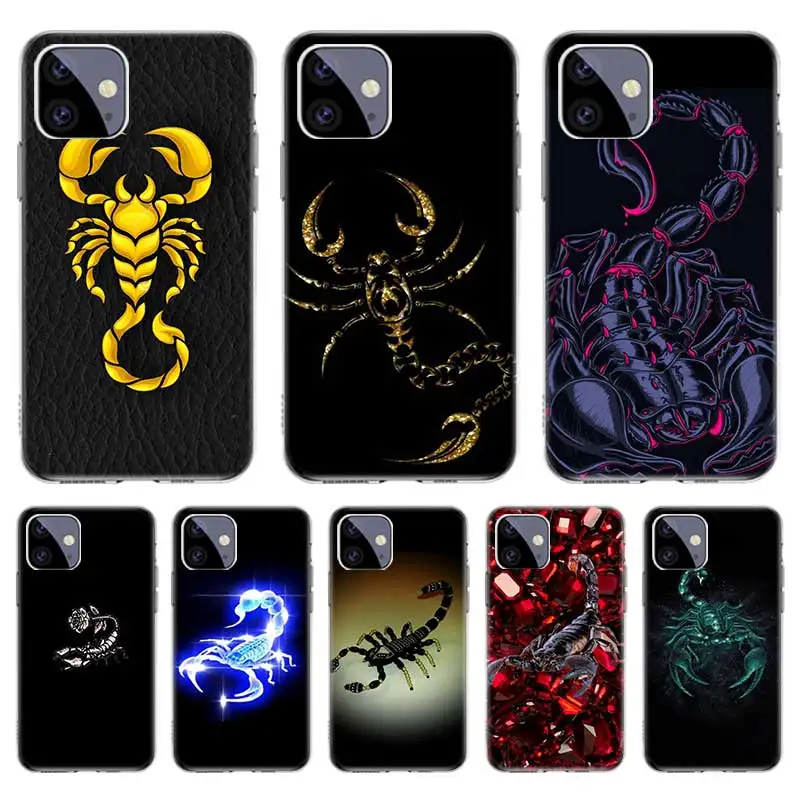 

Scorpion Bumper Case For Iphone 11 Pro 12 Pro Max 13 7 8 Plus XR XS Max X 12 Mini 6 6S SE 2020 SE2 Cover Shockproof