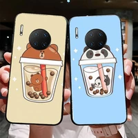 yinuoda pearl milk tea phone case for huawei mate 20 10 9 40 30 lite pro x nova 2 3i 7se