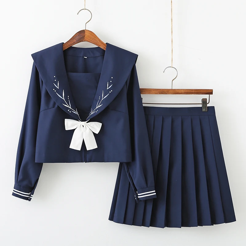 

Православная Мягкая юбка Jk, японский костюм средней длины с длинным рукавом, Матросская униформа, школьная Униформа класса