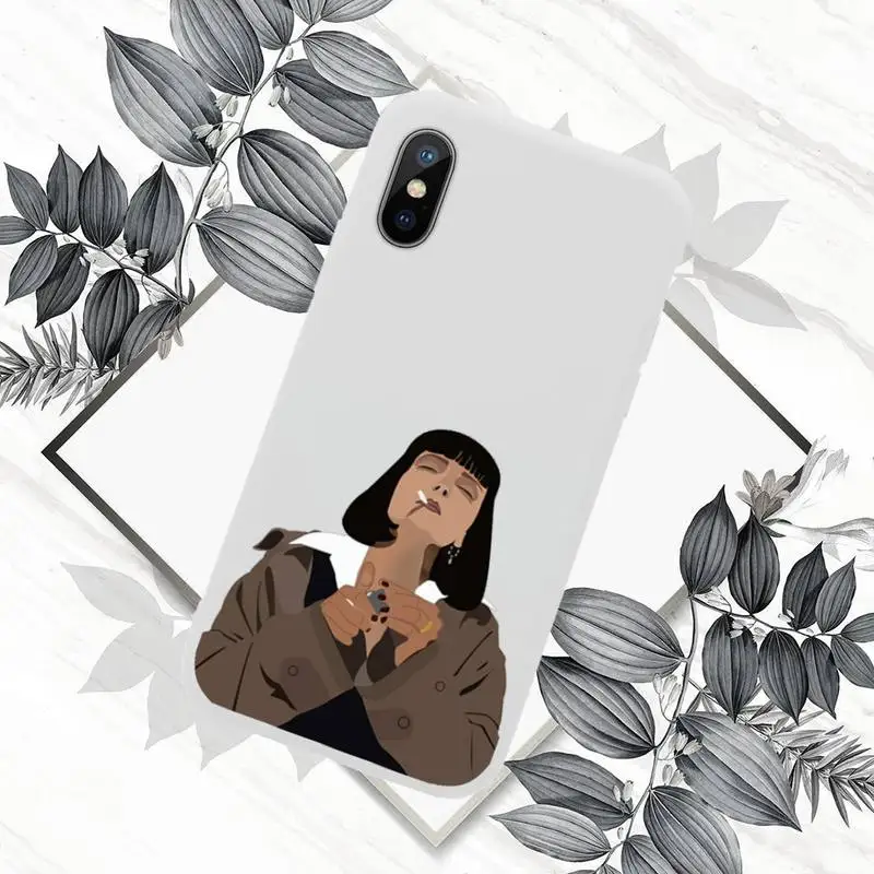 

Greatest movie ever made Pulp Fiction Phone Case Candy Color for iPhone 11 12 mini pro XS MAX 8 7 6 6S Plus X SE 2020 XR