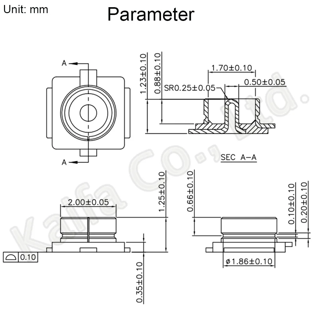 10 шт./лот Кел сиденье IPEX/разъем IPX U.FL-R-SMT RF коаксиальный кабель Разъемы антенны